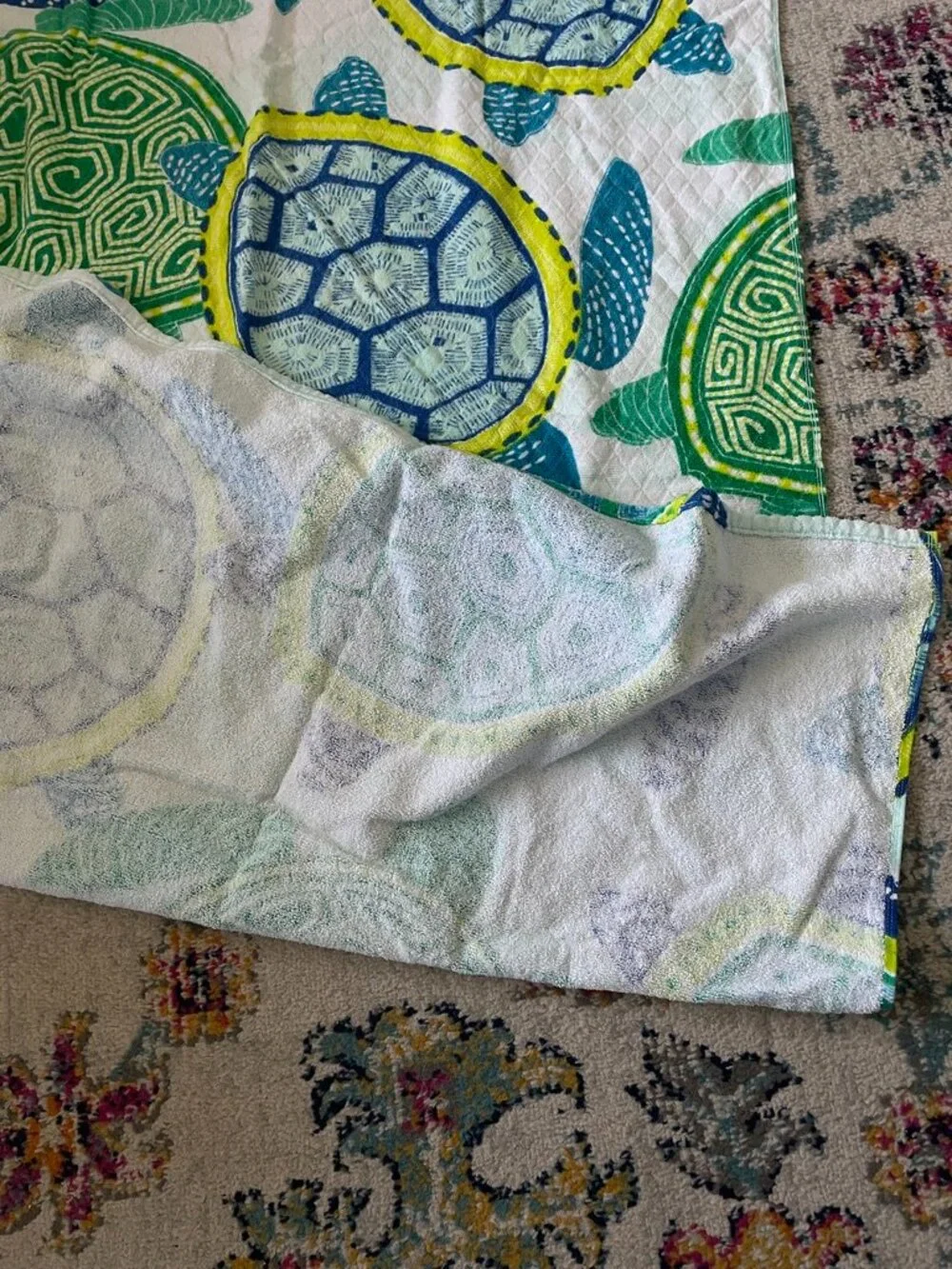 Mainstays Beach Towel, Sea Turtle Print, 34